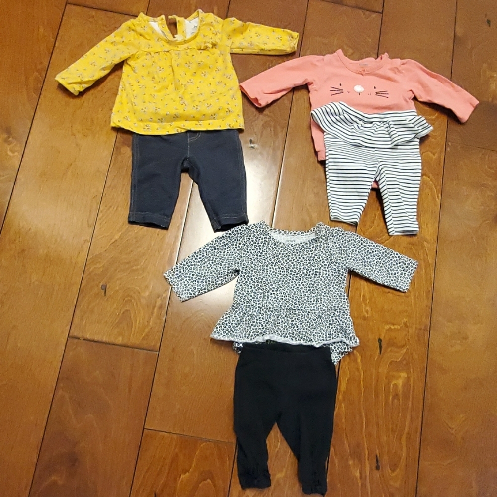 3M baby girl outfits BUNDLE